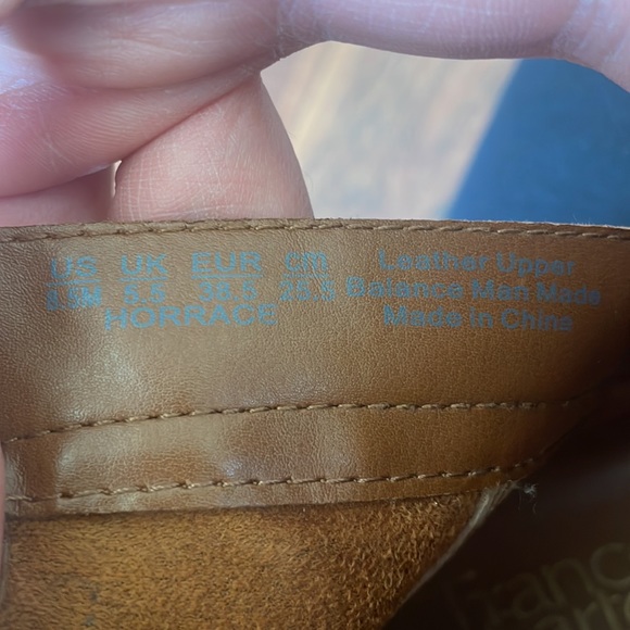 Franco Sarto brown leather ankle boots - Picture 7 of 7